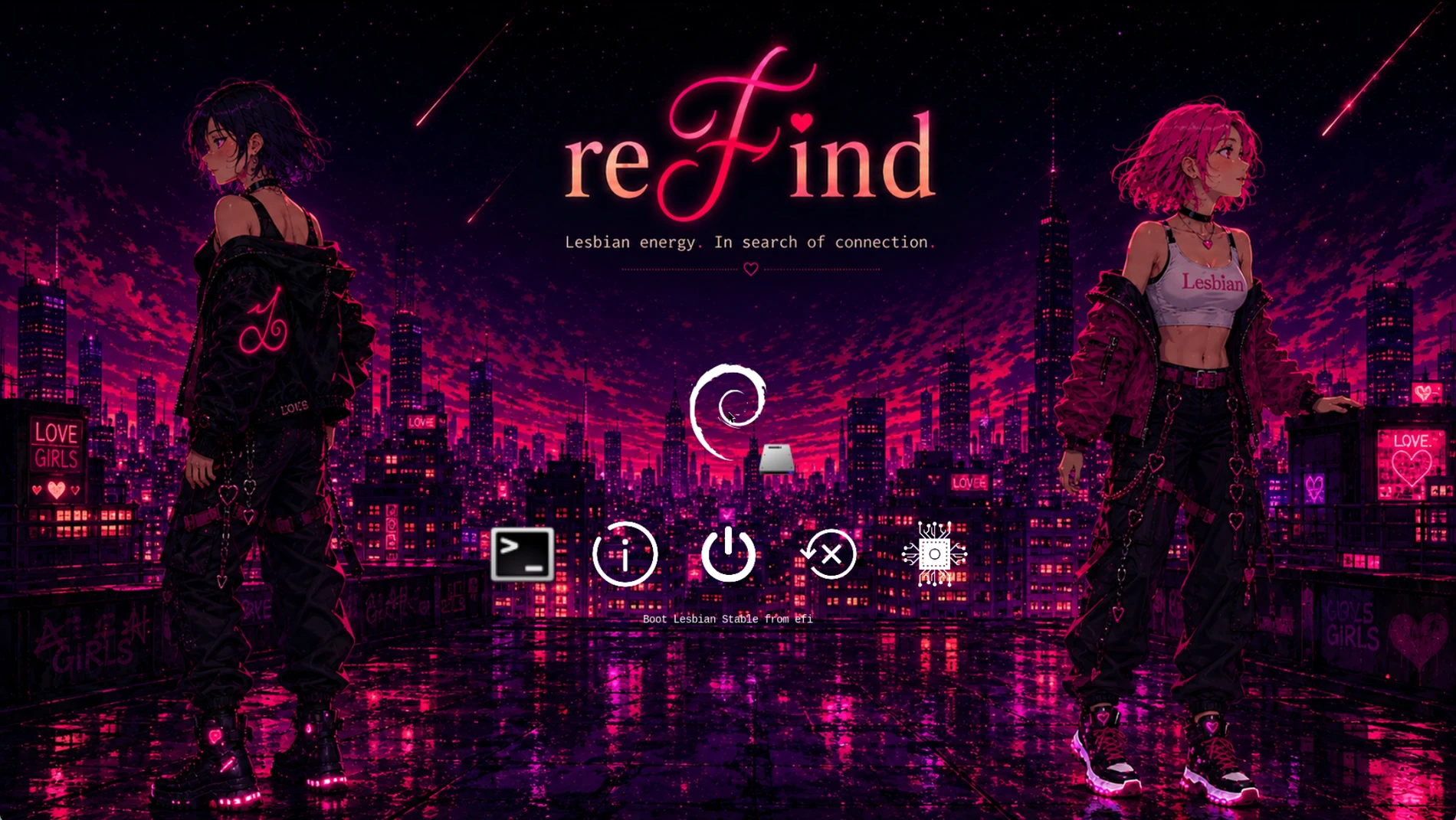 reFind boot selection
